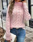 Celeste | Cozy Cable-Knit Turtleneck Sweater