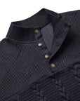 Sterling | Textured Stand-Collar Pullover