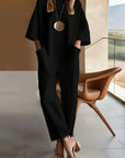 Amely | Elegant Wide Sleeve Pocket Jumpsuit