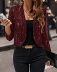 Elaine | Shimmer Cropped Jacket