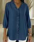 Paula | Stylish Ruffle Mid Sleeve Blouse