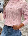 Celeste | Cozy Cable-Knit Turtleneck Sweater