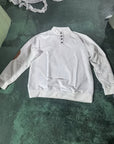 Ronan | Stand Collar Button Henley Sweater