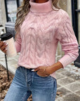 Celeste | Cozy Cable-Knit Turtleneck Sweater