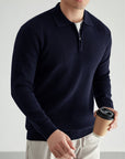 Donovan | Refined Quarter-Zip Polo Sweater