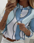 Ingrid | Chain-Print Collared Shirt