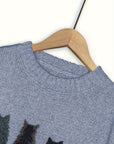 Tamara | Cozy Cat-Print Sweater