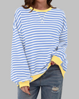 Margaret | Casual Long Sleeve Striped Sweatshirt