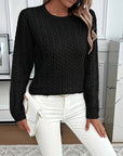 Faye | Cable-Knit Round Neck Sweater