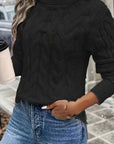 Celeste | Cozy Cable-Knit Turtleneck Sweater