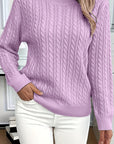 Faye | Cable-Knit Round Neck Sweater