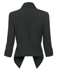 Penelope | Open-Front Draped Blazer