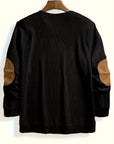 Aaron | Textured Elbow-Patch Pullover
