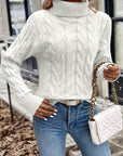 Celeste | Cozy Cable-Knit Turtleneck Sweater