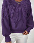 Cassidy | Cable-Knit Round-Neck Sweater