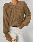 Cassidy | Cable-Knit Round-Neck Sweater