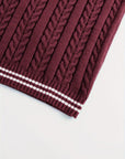 Gideon | Cable-Knit V-Neck Sweater Vest