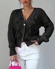 Juniper | Soft Bow-Detail Long Sleeve Cardigan