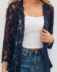 Cassandra | Floral Openwork Cardigan