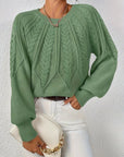 Cassidy | Cable-Knit Round-Neck Sweater