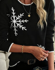 Holly | Snowflake Crewneck Sweater