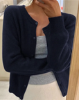 Delphina | Soft Button-Front Cardigan