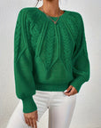 Cassidy | Cable-Knit Round-Neck Sweater