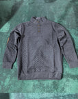 Ronan | Stand Collar Button Henley Sweater