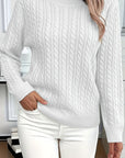 Faye | Cable-Knit Round Neck Sweater