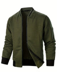 Raymond | Textured Zip-Up Bomber Jacket