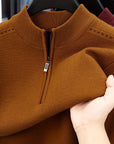 Nathan | Half-Zip Mock Neck Sweater