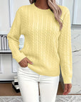Faye | Cable-Knit Round Neck Sweater