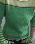 Francesca | Color-Block Boat Neck Sweater