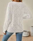 Camryn | Openwork V-Neck Sweater