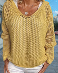 Delaney | Relaxed Open-Knit Hooded Sweater