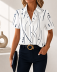 Beatrix | Abstract Print Blouse