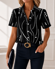 Beatrix | Abstract Print Blouse