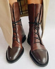 Sophia | Elegant Lace-Up Ankle Boots