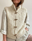 Elegant Knit Sleeveless Cardigan