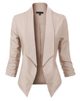 Penelope | Open-Front Draped Blazer