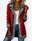 Bethany | Elegant Layered Collar Button Jacket