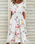 Casual Round Neck Long Dress