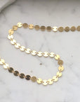 Gold Plated Disc Necklace