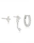 Trendy 3-Piece Stud and Drop Earrings Set