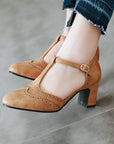 Chunky Medium Low comfortable Heels