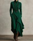Sierra | Elegant High Neck Maxi Dress