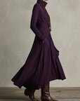 Sierra | Elegant High Neck Maxi Dress