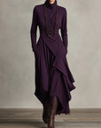 Sierra | Elegant High Neck Maxi Dress