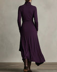 Sierra | Elegant High Neck Maxi Dress