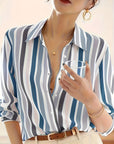 Marcella | Refined Striped Button-Up Shirt
